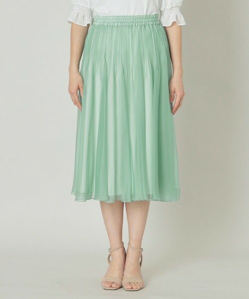 TO BE CHIC / トゥー ビー シック ロング・マキシ丈スカート | トランスパレントプリーツ スカート | 詳細4