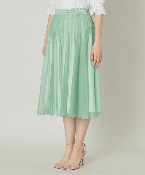 TO BE CHIC / トゥー ビー シック ロング・マキシ丈スカート | トランスパレントプリーツ スカート | 詳細5