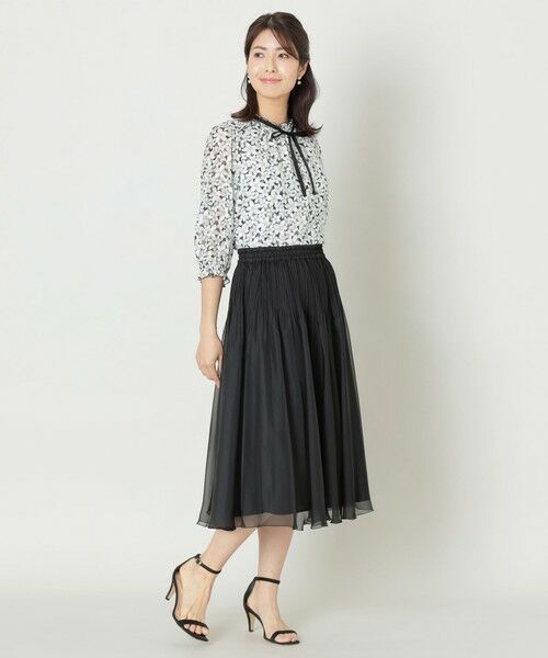 TO BE CHIC / トゥー ビー シック ロング・マキシ丈スカート | トランスパレントプリーツ スカート | 詳細2