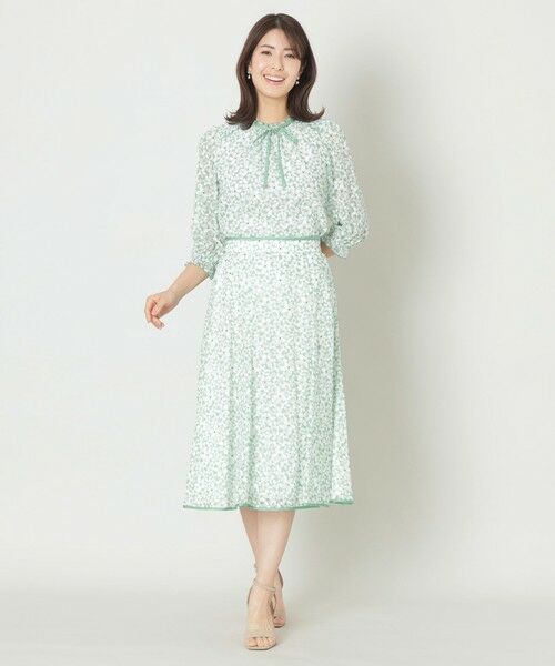 TO BE CHIC / トゥー ビー シック ロング・マキシ丈スカート | ジャスミンプリントパネル スカート | 詳細4