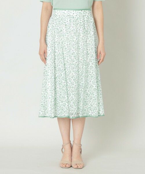 TO BE CHIC / トゥー ビー シック ロング・マキシ丈スカート | ジャスミンプリントパネル スカート | 詳細5