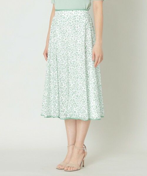 TO BE CHIC / トゥー ビー シック ロング・マキシ丈スカート | ジャスミンプリントパネル スカート | 詳細6