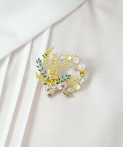 トュービーシック TOBECHIC ピンクスパンコールブローチ TO BE CHIC｜トゥー ビー シックのブローチ/コサージュ通販