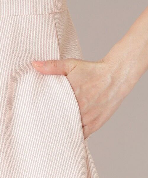 TO BE CHIC / トゥー ビー シック ロング・マキシ丈ワンピース | シアサッカー ストライプワンピース | 詳細7