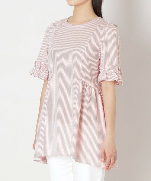 TO BE CHIC / トゥー ビー シック シャツ・ブラウス | カラミストライプ チュニックブラウス | 詳細5