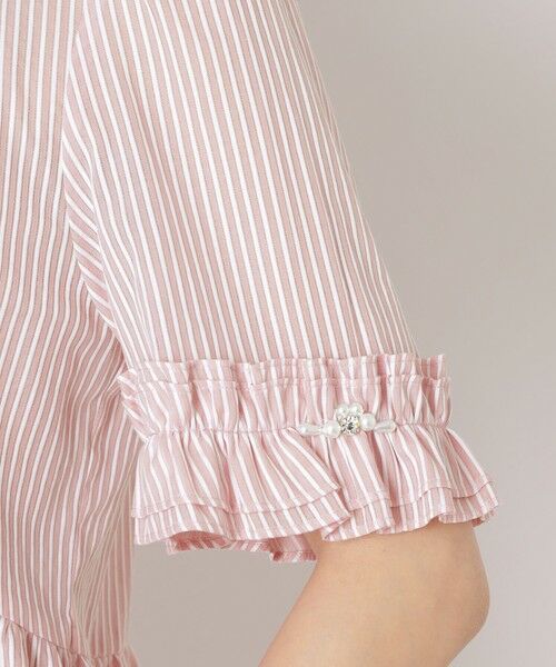 TO BE CHIC / トゥー ビー シック シャツ・ブラウス | カラミストライプ チュニックブラウス | 詳細7