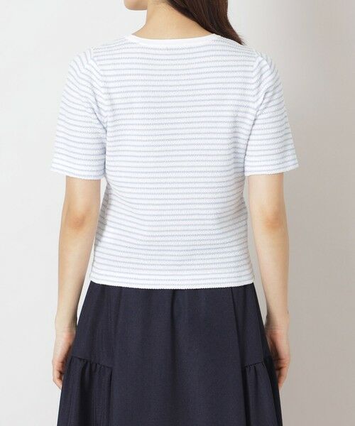 TO BE CHIC / トゥー ビー シック ニット・セーター | ふくれジャカード ボーダーニット | 詳細7