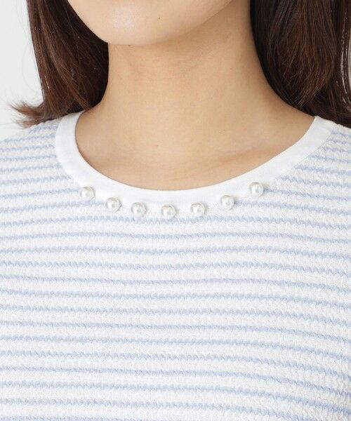 TO BE CHIC / トゥー ビー シック ニット・セーター | ふくれジャカード ボーダーニット | 詳細8