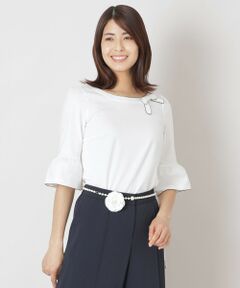 美品✨トゥービーシック ハイゲージ ボリューム袖 カットソー チュニック M 美品✨トゥービーシック ハイゲージ ボリューム袖 カットソー