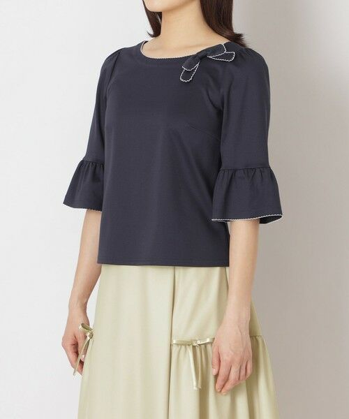 TO BE CHIC / トゥー ビー シック カットソー | 配色ピコ カットソープルオーバー | 詳細5