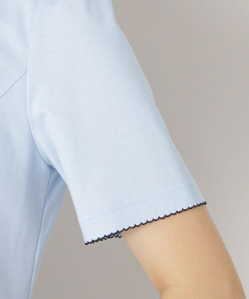 TO BE CHIC / トゥー ビー シック カットソー | 配色ピコ ティアードチュニック | 詳細6