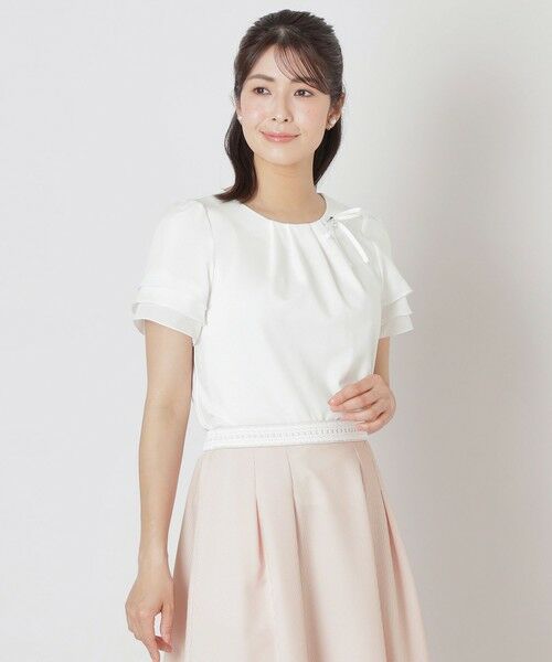 TO BE CHIC トゥービーシック＊レースリボンカットソー TO BE CHIC｜リボンチュール カットソー | Rakuten Fashion(楽天