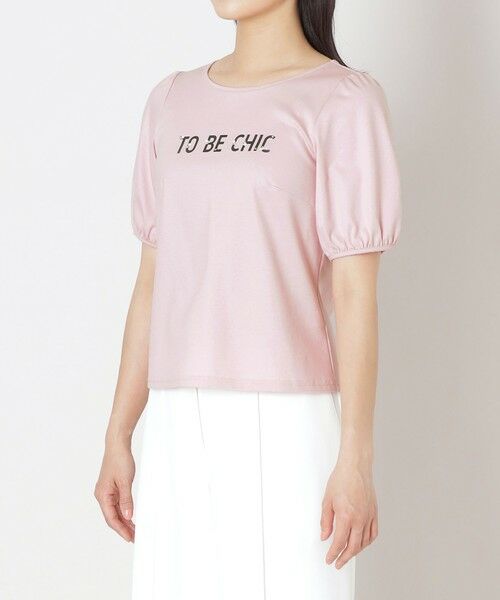 TO BE CHIC / トゥー ビー シック カットソー | ビジューロゴ カットソー | 詳細5