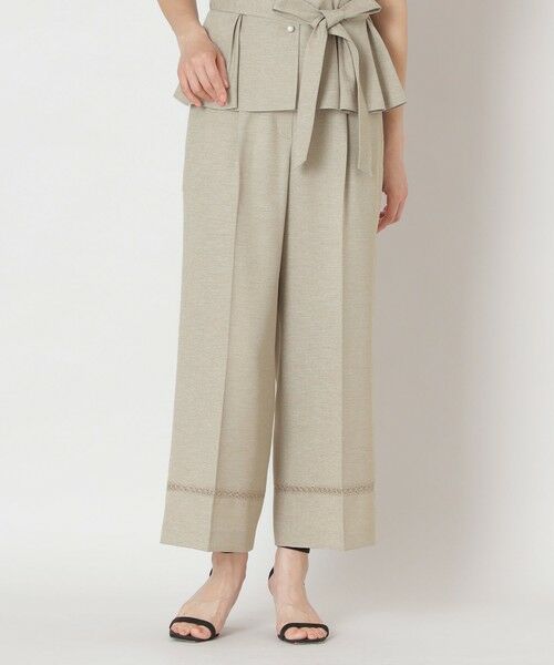 TO BE CHIC / トゥー ビー シック その他パンツ | リネンライク ワイドパンツ | 詳細10