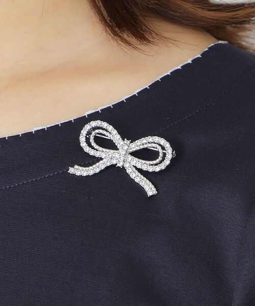 TO BE CHIC/トゥー ビー シック ロープリボン ブローチ シルバー1 - TO BE CHIC/トゥー ビー シック ロープリボン ブローチ シルバー1 -