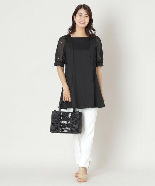 TO BE CHIC / トゥー ビー シック メッセンジャーバッグ・ウエストポーチ | スパンコールコンビ サイドフリルバッグ | 詳細3