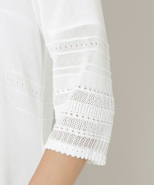 TO BE CHIC / トゥー ビー シック ブルゾン | 透かし編み ロングカーディガン | 詳細6