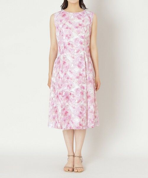 TO BE CHIC / トゥー ビー シック ロング・マキシ丈ワンピース | ローズプリントジャカード ワンピース | 詳細4