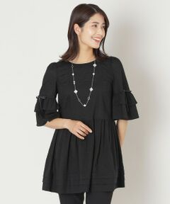 ウェーブローン スリーブフリルチュニック