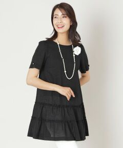 tobechic 黒カットソー TO BE CHIC｜トゥー ビー シックのTシャツ/カットソー通販