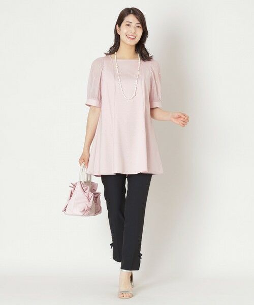 TO BE CHIC / トゥー ビー シック カットソー | ドットパールスリーブ チュニック | 詳細2