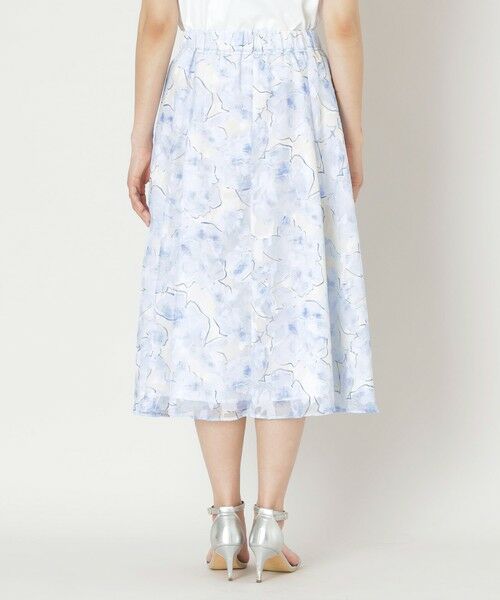 TO BE CHIC / トゥー ビー シック ロング・マキシ丈スカート | ローズプリントジャカード フレアスカート | 詳細6