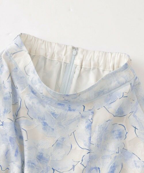 TO BE CHIC / トゥー ビー シック ロング・マキシ丈スカート | ローズプリントジャカード フレアスカート | 詳細7