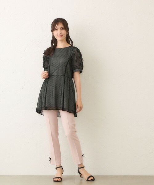 TO BE CHIC / トゥー ビー シック シャツ・ブラウス | リボンチュール チュニックブラウス | 詳細1