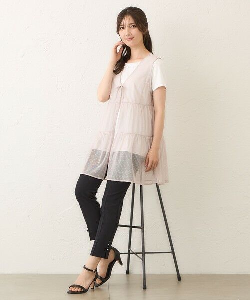 TO BE CHIC / トゥー ビー シック カットソー | ドットチュール ジレ | 詳細4