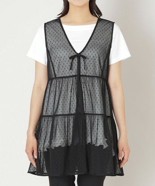 TO BE CHIC / トゥー ビー シック カットソー | ドットチュール ジレ | 詳細6