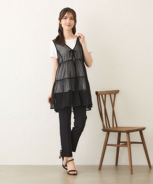 TO BE CHIC / トゥー ビー シック カットソー | ドットチュール ジレ | 詳細2