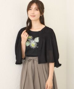 TO BE CHIC / トゥー ビー シック ブルゾン | シャーリングショート ボレロ