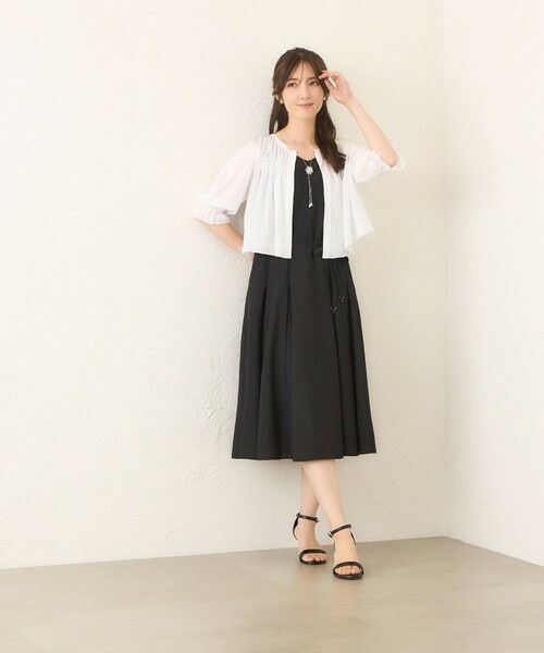 TO BE CHIC / トゥー ビー シック ブルゾン | シャーリングショート ボレロ | 詳細1