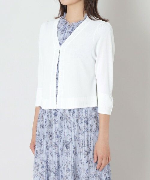 TO BE CHIC / トゥー ビー シック ブルゾン | 透かし編み ショートボレロ | 詳細5