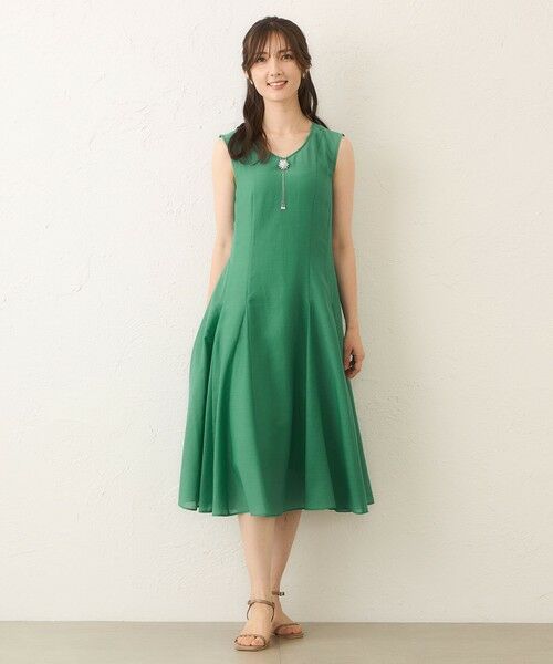 TO BE CHIC / トゥー ビー シック ロング・マキシ丈ワンピース | ボイルワッシャー　ノースリーブドレス | 詳細3