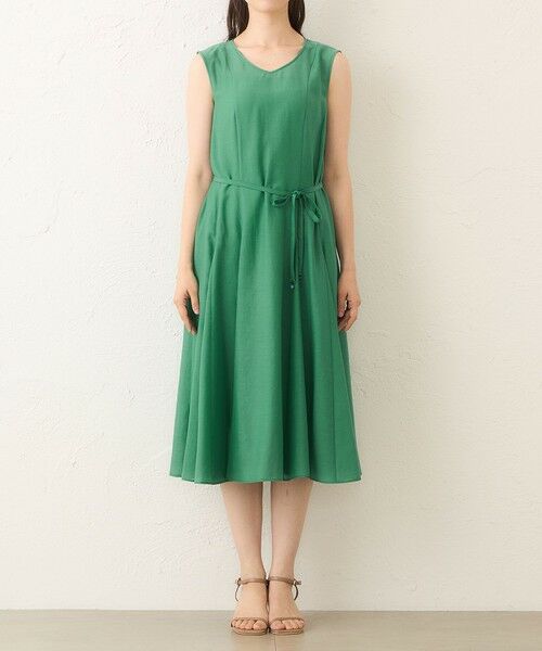 TO BE CHIC / トゥー ビー シック ロング・マキシ丈ワンピース | ボイルワッシャー　ノースリーブドレス | 詳細5