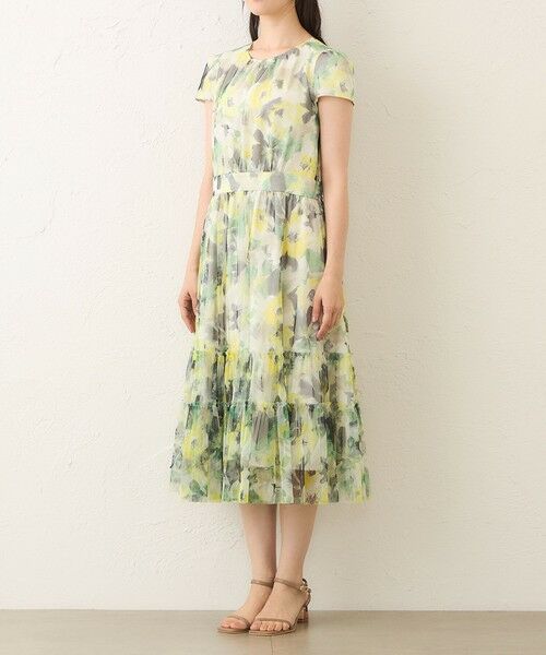 TO BE CHIC / トゥー ビー シック ロング・マキシ丈ワンピース | ぼかしフラワー ティアードドレス | 詳細5