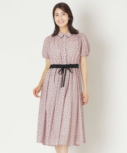 ランダムドット ドレス （ロング・マキシ丈ワンピース）｜TO BE