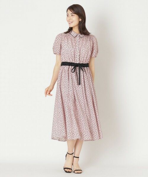 ランダムドット ドレス （ロング・マキシ丈ワンピース）｜TO BE