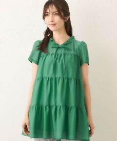 TO BE CHIC / トゥー ビー シック シャツ・ブラウス | ボイルワッシャーティアード　チュニックブラウス