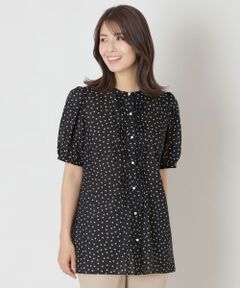 大きいサイズ レディース チェック柄切替えチュニック cast