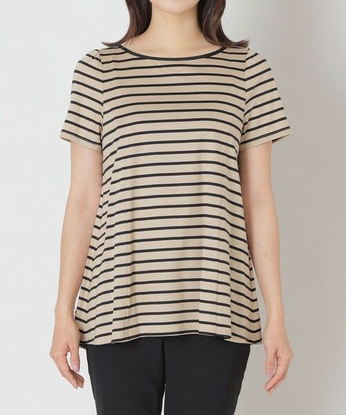 TO BE CHIC / トゥー ビー シック カットソー | バックリボン ボーダーチュニック | 詳細5