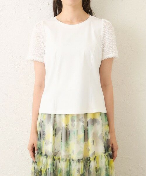 TO BE CHIC / トゥー ビー シック カットソー | コマフリル カットソーコンビプルオーバー | 詳細3