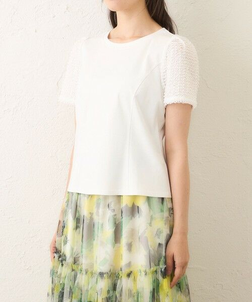 TO BE CHIC / トゥー ビー シック カットソー | コマフリル カットソーコンビプルオーバー | 詳細4