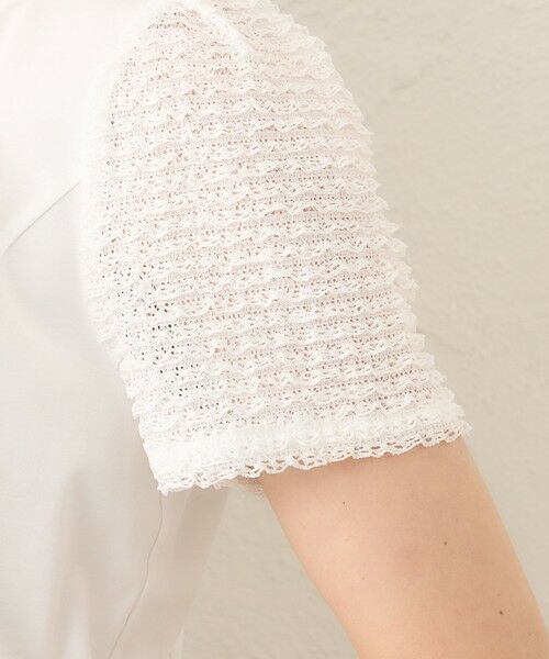 TO BE CHIC / トゥー ビー シック カットソー | コマフリル カットソーコンビプルオーバー | 詳細7