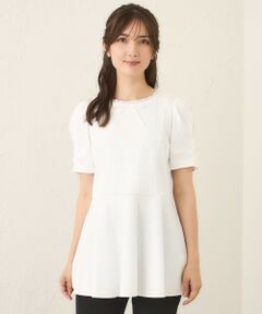 TO BE CHIC / トゥー ビー シック カットソー | コマフリル カットソーコンビチュニック