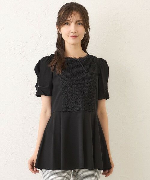 TO BE CHIC / トゥー ビー シック カットソー | コマフリル カットソーコンビチュニック | 詳細4