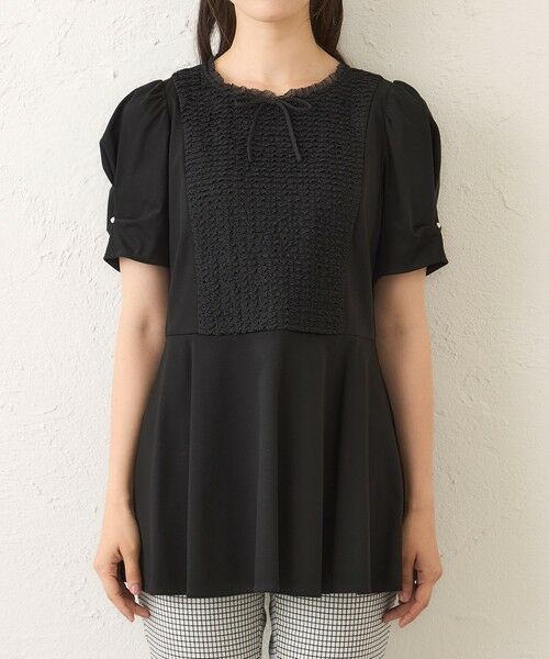 TO BE CHIC / トゥー ビー シック カットソー | コマフリル カットソーコンビチュニック | 詳細5