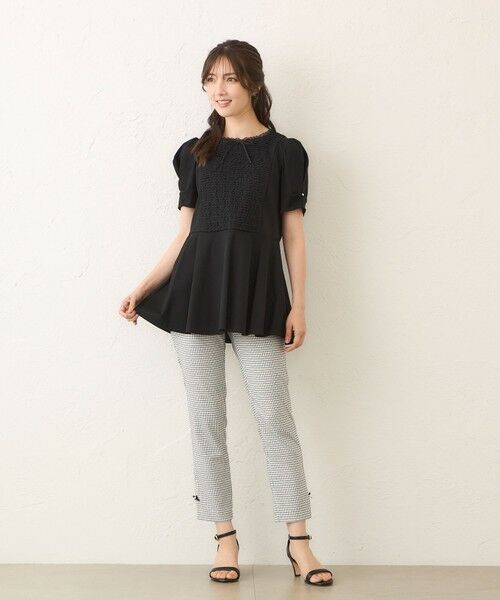 TO BE CHIC / トゥー ビー シック カットソー | コマフリル カットソーコンビチュニック | 詳細2