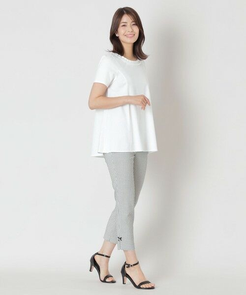 TO BE CHIC / トゥー ビー シック その他パンツ | ウインドウペン スリムパンツ | 詳細1